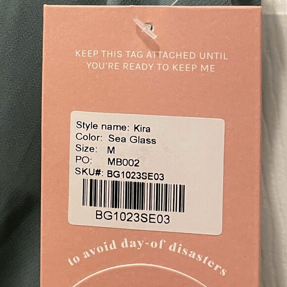 Long green chiffon dress, perfect for bridesmaid - Picture 2 of 2